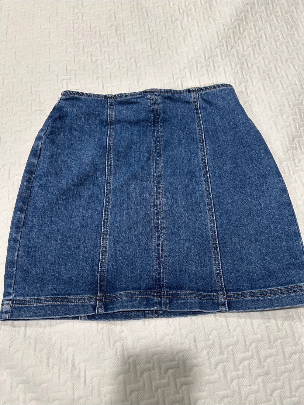PacSun Dark Blue Denim Panel Mini Skirt